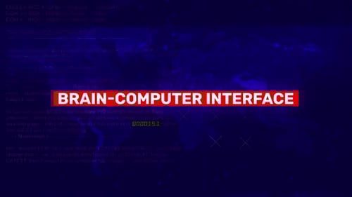 Glitch Text Reveal for Brain Computer Interface