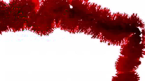 Abstract Blood Red Ink Stain Spreads Across Frame