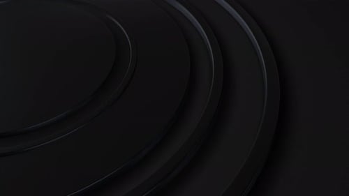 Modern Abstract Rotating Black Rings Background