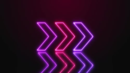 Neon Arrows in Pink and Purple