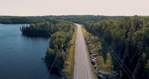 Ontario Lake Superior Highway Aerial - 004