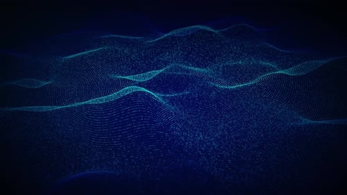 Abstract Digital Wave Background Animation Loop