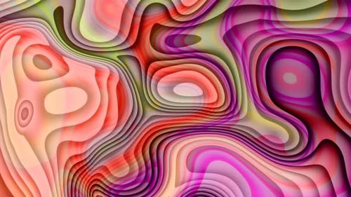 Abstract Colorful Wave Motion Liquid Effect Animated