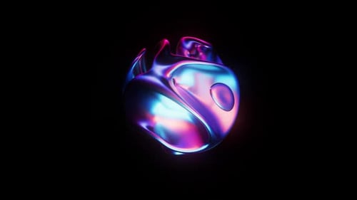 Abstract Morphing Glass Sphere Loop