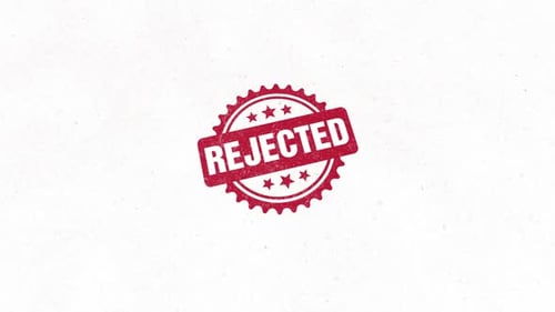 Animated Red Grunge Rejected Rubber Stamp Reveal