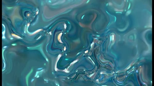 Hypnotic Liquid Metal Surface Fluid Motion Graphic