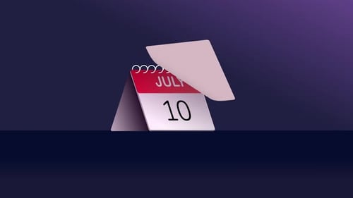 Animation des Juli-Kalenders