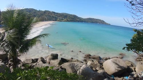 Tropical beach on Phuket island in Thailand