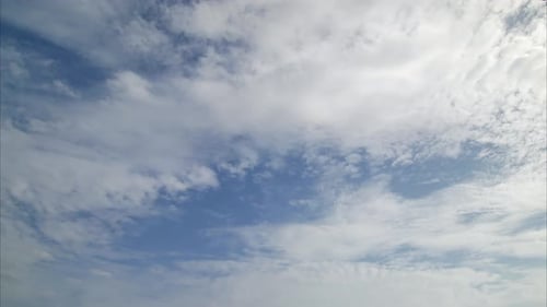 Time Lapse of Clouds Floating in the Blue Sky