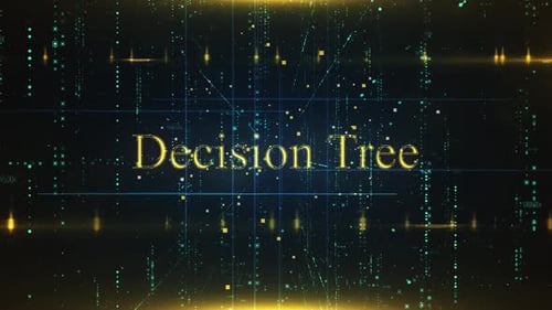 Decision Tree Word On Technology Background