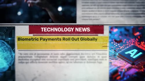 Biometric Payments Roll Out Globally Newspaper Headline Titles