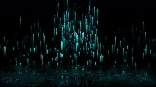 Blue Lines Particles