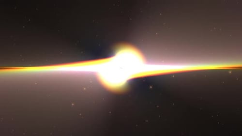 Abstract Quantum Flares Galaxy Moving Aniimation Background