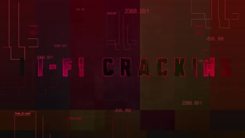 Digital Glitch Text Reveal Opener