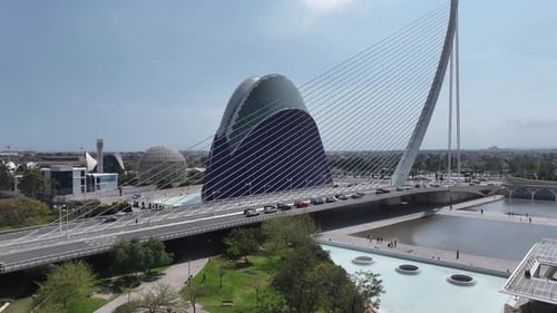 cidade das artes e ciências em Valência, na Comunidade Valenciana, Espanha.