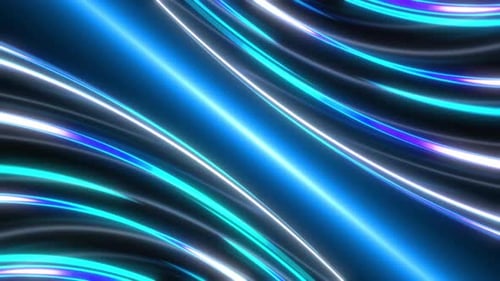 Futuristic Neon Light Trails Background Animation