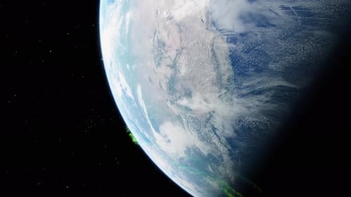 Atemberaubender Blick auf die Erde aus dem Weltraum