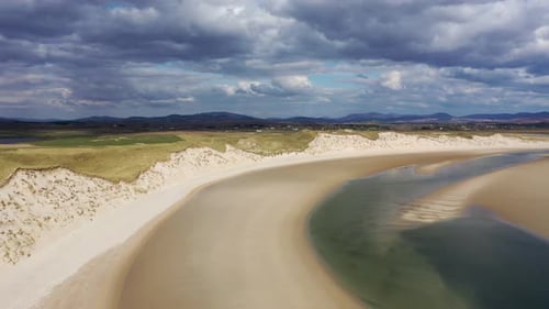 Amazing Dunes at Sheskinmore Bay Between Ardara and Portnoo in Donegal Ireland