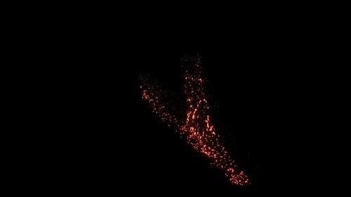 Dynamic Glowing Particle Trail Reveal