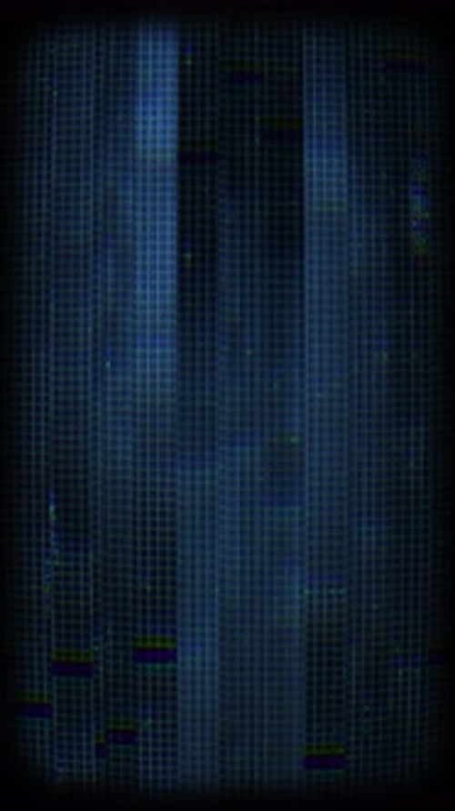 Vertical Glitch Digital Grid Scan Element