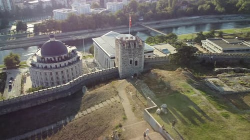 Macedonia, Skopje Fortress, city view