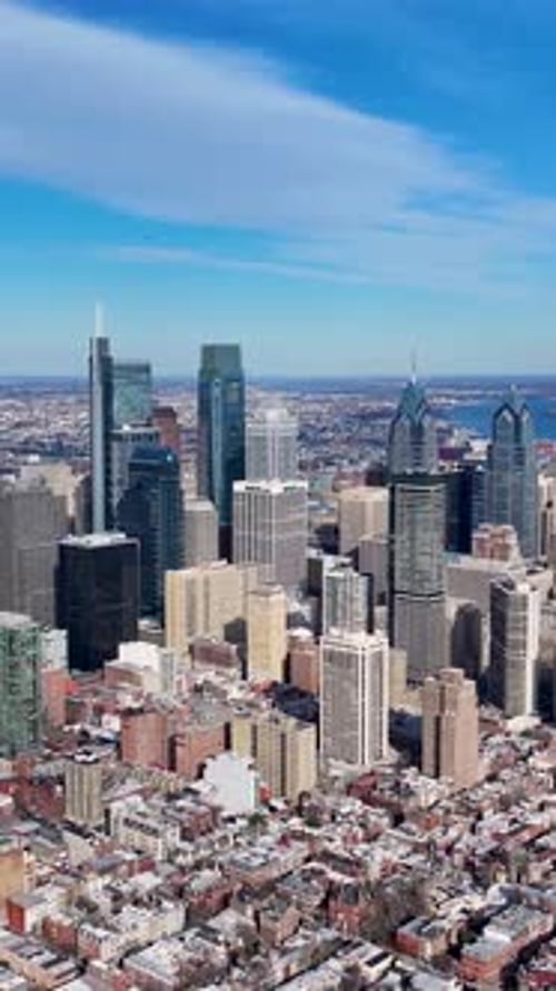 Downtown Philadelphia At Philadelphia In Pennsylvania United States.
