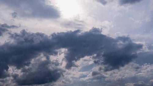 Zeitraffer erstaunlicher Cumulonimbus-Wolken am Himmel