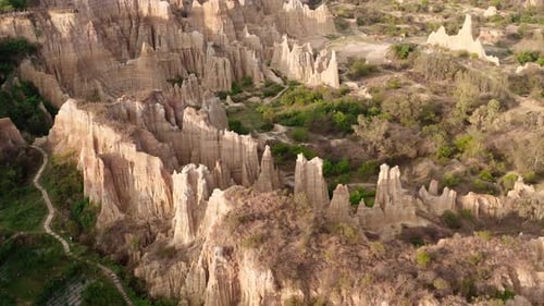 Flowing erosion landform in Yunnan, China