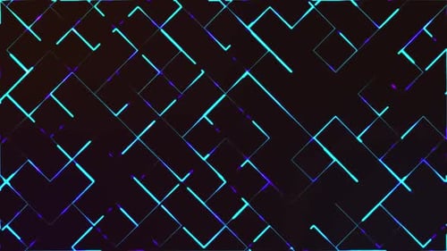 Animation mit bunten Neonlichtern