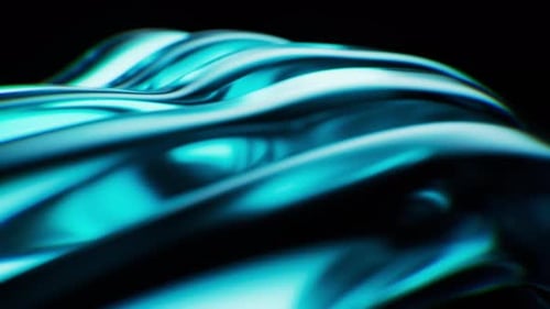 Transparent wave glass geometries with colorful lights
