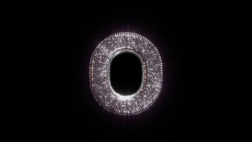 O Letter with Disco Ball aesthetics On Alpha Loop