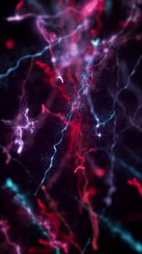 Dynamic Futuristic Abstract Energy Particle Lines Loop