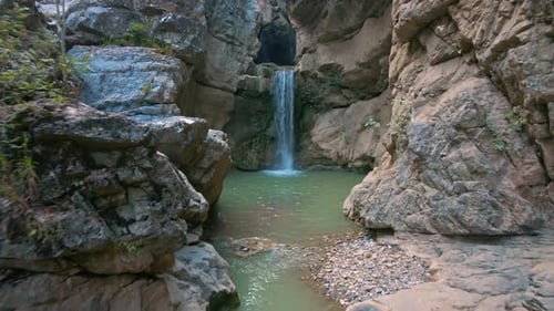Aerial view Waterfall