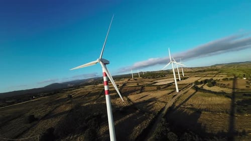 Exploring the Wind Power Turbine in the Mountains