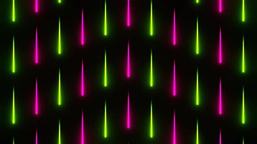 Pink And Light Green Neon Lights Drops Background Vj Loop In 4K
