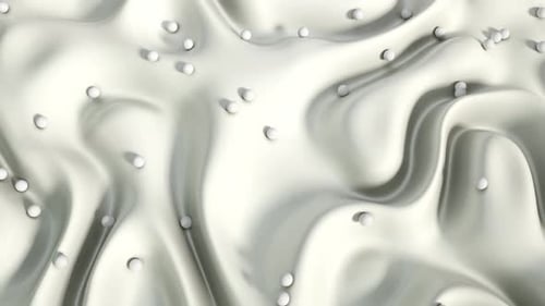 Weiße Oberflächenwellen 69 4K