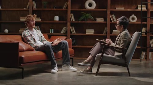 OneonOne Therapy Session in Stylish Office