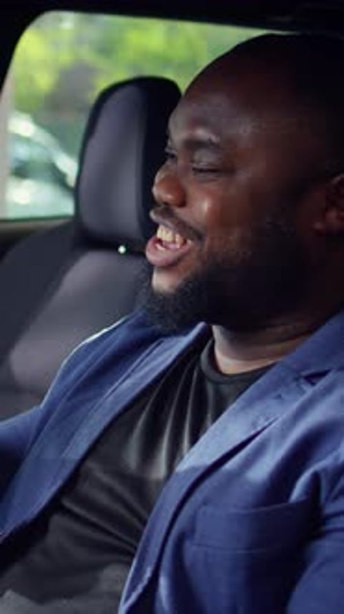 Vertical Video Happy Client Deciding to Buy Car After Finishing Test Drive