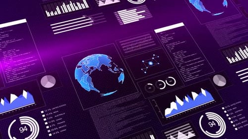 Infographic Dashboard Charts Diagrams Elements Online Statistics Data Analytics 3D Money Savings
