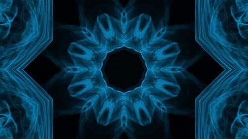 Psychedelischer Mandala-Kaleidoskop-Hintergrund 3d Seamless Loop Vj Art. 4631