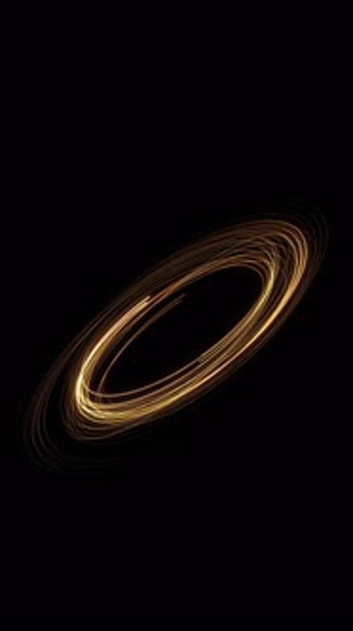 Golden glitter circle stripes sparkling light videos, presentations, and special events. rings minim