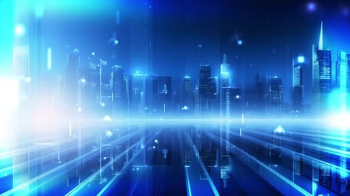 Blue Corporate Background Loop