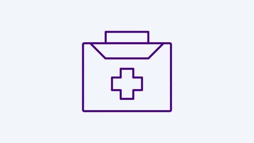 Animated First Aid Kit Medical Cross Icon Wiggle