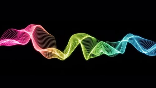 Lines neon glowing background. Seamless looped animated stream background