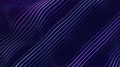 Diagonal blue and purple glowing lines create a sleek abstract technology pattern