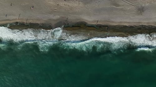 Texture of the Sea and a Beautiful Sunset