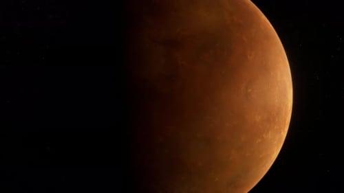 Planet Venus mit Sternenhintergrund