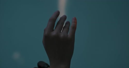 Hands Intertwined in a Delicate and Gentle Movement