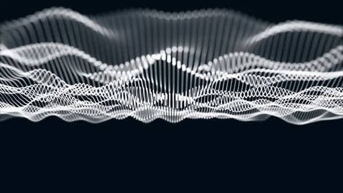 Fundo de onda de linha de partículas digitais. Vd 371