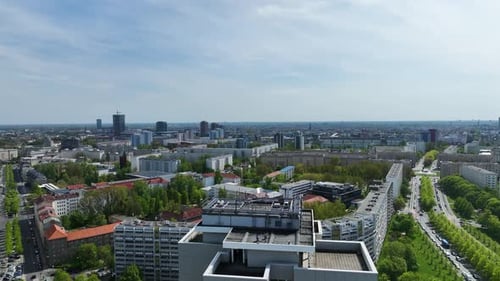 Aerial view of Berlin, Germany.
